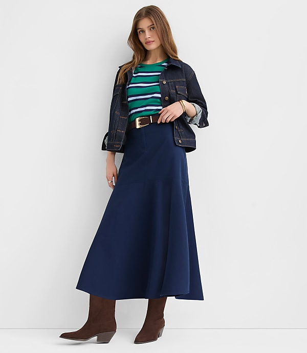 Trumpet Midi Pocket Skirt