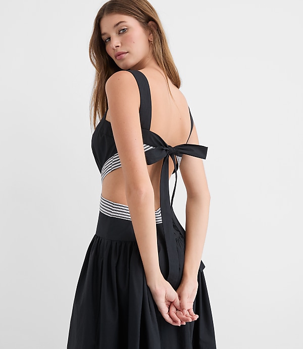 LOFT Beach Casablanca Cutout Maxi Pocket Dress