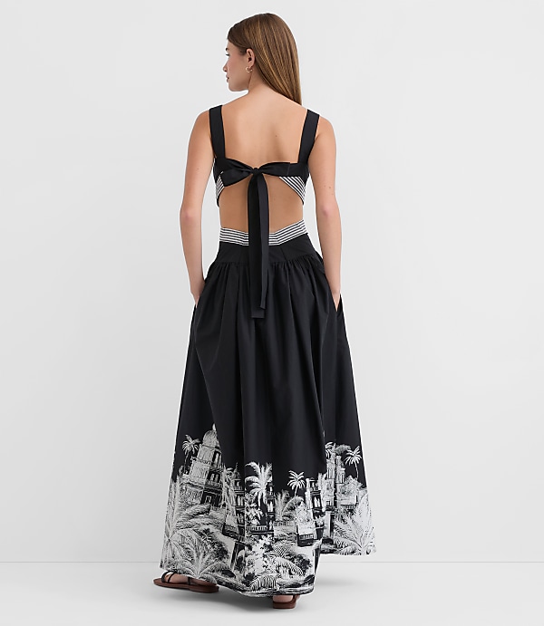 LOFT Beach Casablanca Cutout Maxi Pocket Dress