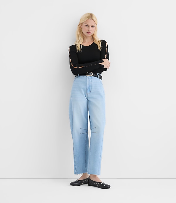 Rivete Fresh Cut Horseshoe Jeans in Haze Wash