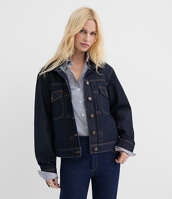 Rivete Denim Trucker Jacket in Nova Wash