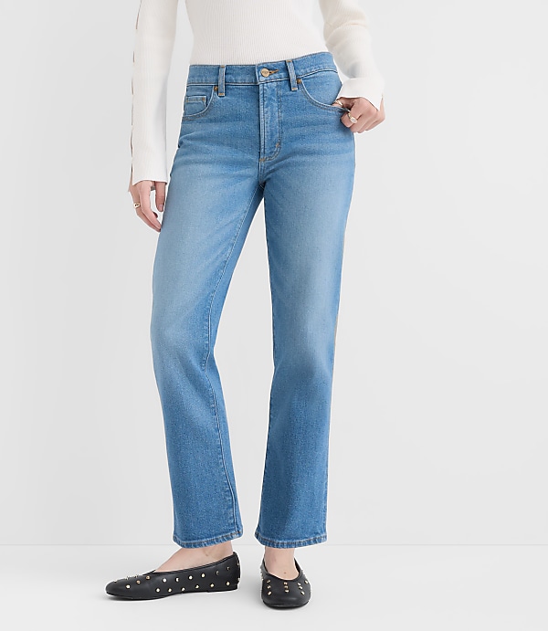 Rivete Mid Rise Slim Jeans in Vintage Mid Wash