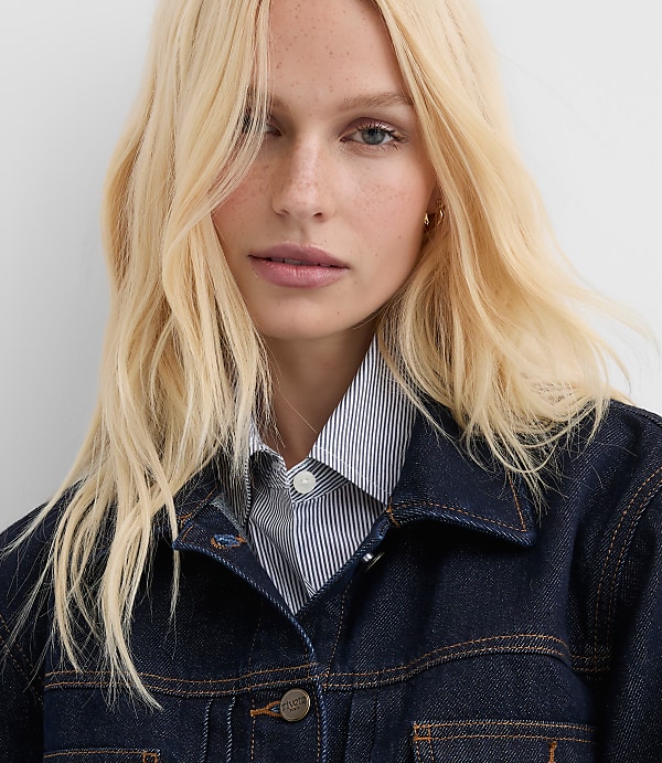 Rivete Denim Trucker Jacket in Nova Wash