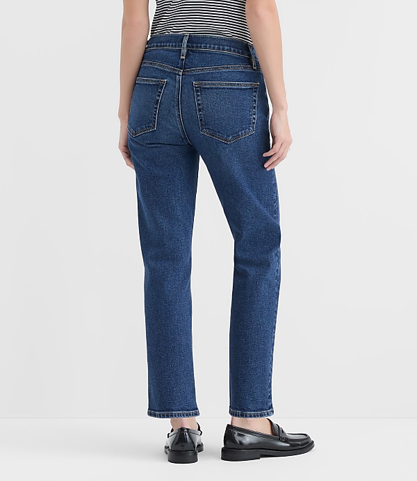 Rivete Curvy Mid Rise Slim Jeans in Muse Wash