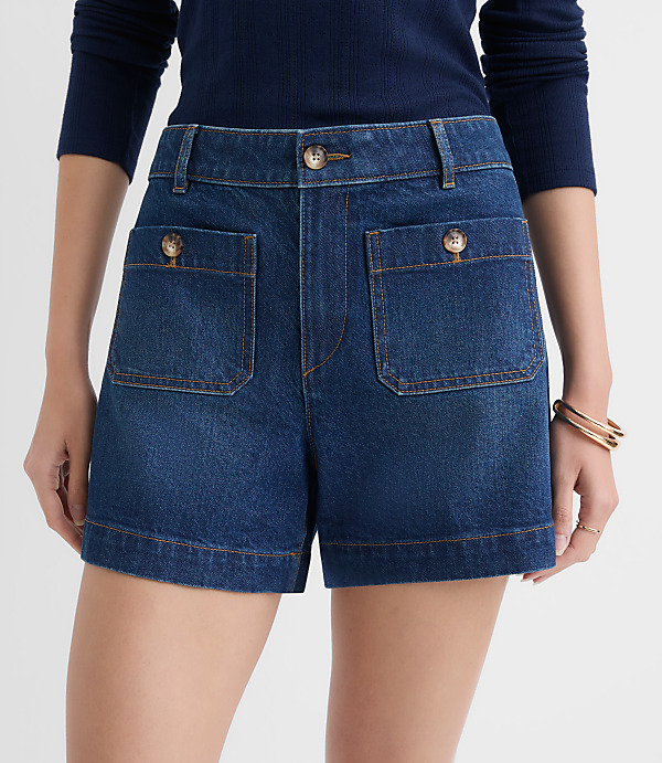 Palmer Denim Shorts in Vintage Mid Wash
