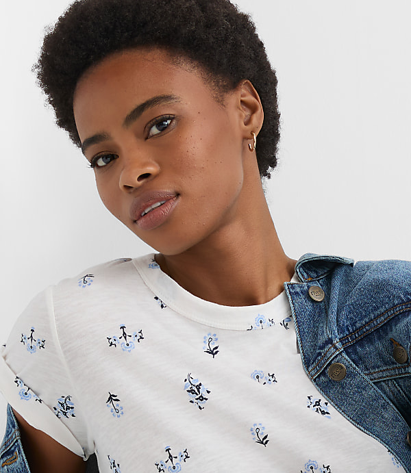 Floral Everyday Crew Tee