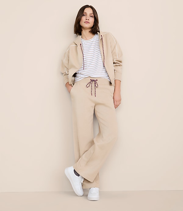 Lou & Grey Elite Fleece Wide Leg Sweatpants
