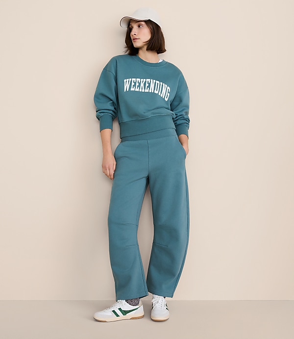 Lou & Grey Elite Fleece Barrel Pants