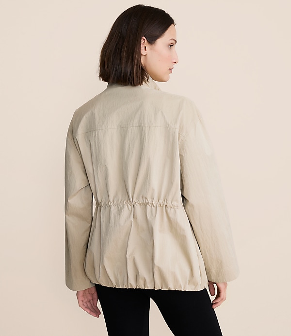 Lou & Grey Peached Cinched Utility Jacket