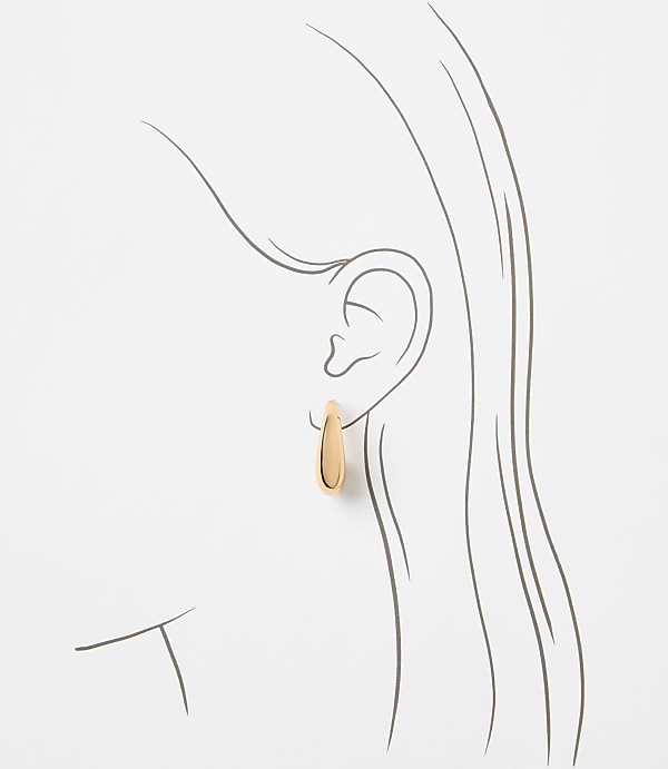 Teardrop Hoop Earrings