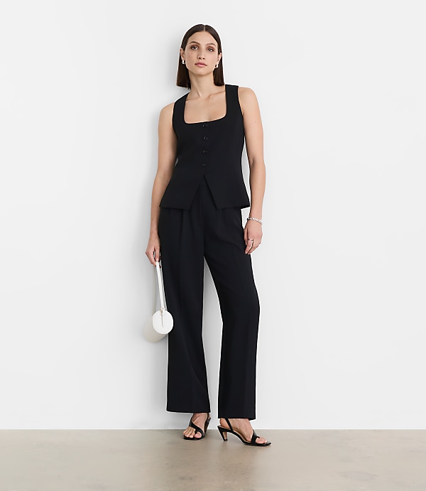 LOFT Versa Crepe Drape Tank Vest