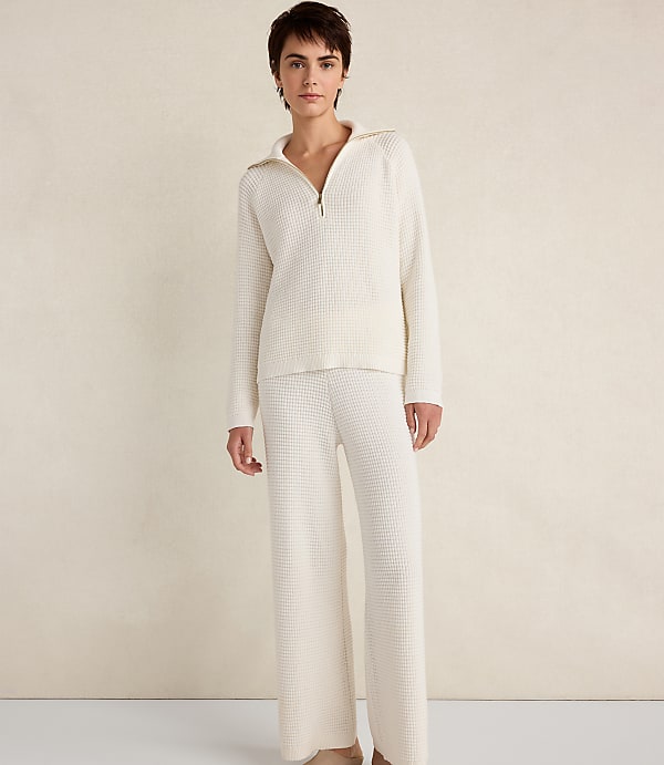 Haven Well Within Organic Cotton Cashmere Waffle Pullover