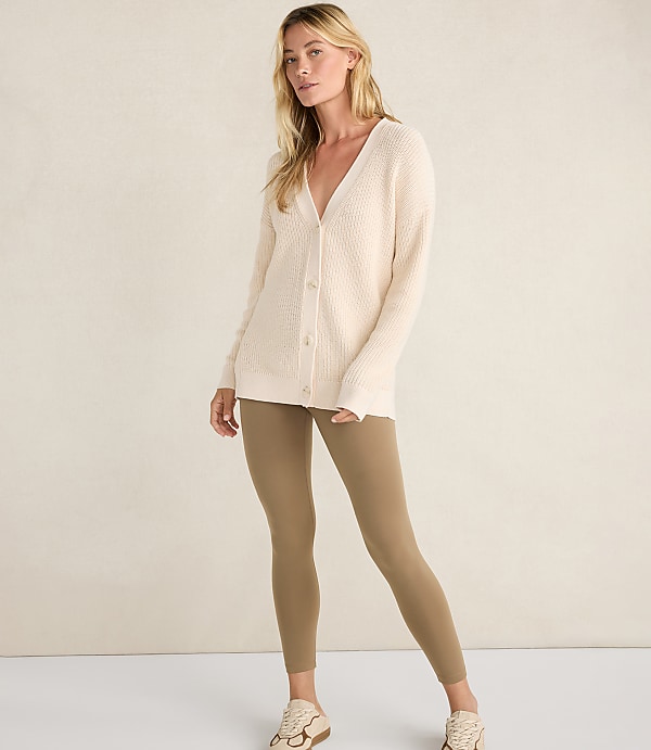 Haven Well Within Organic Cotton Shaker Stitch Cardigan