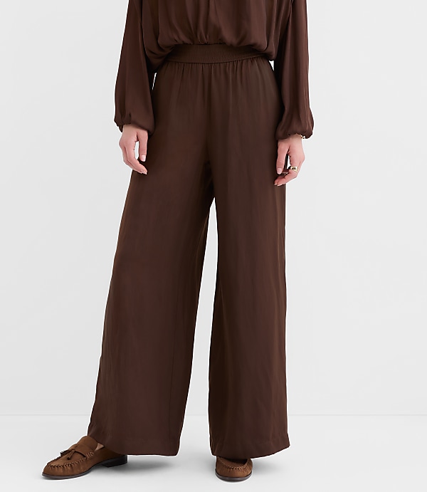 Pull On Wide Leg Pants