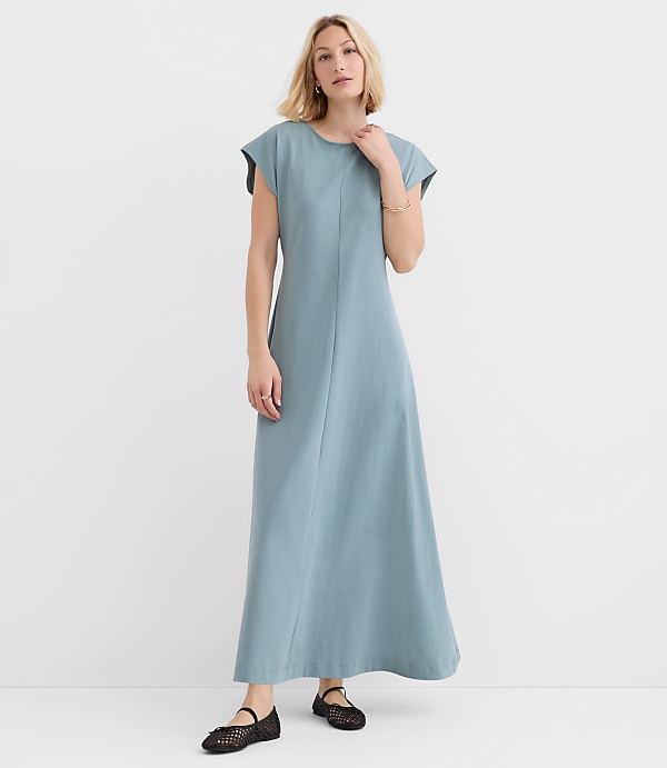 Seamed Sheath Maxi Dress