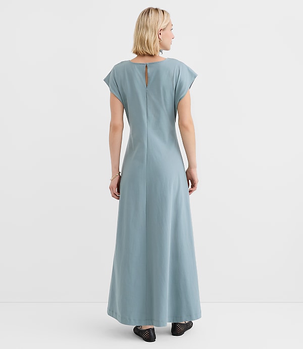 Seamed Sheath Maxi Dress