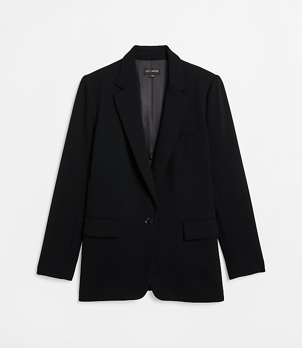 LOFT Versa Crepe Drape Relaxed Blazer