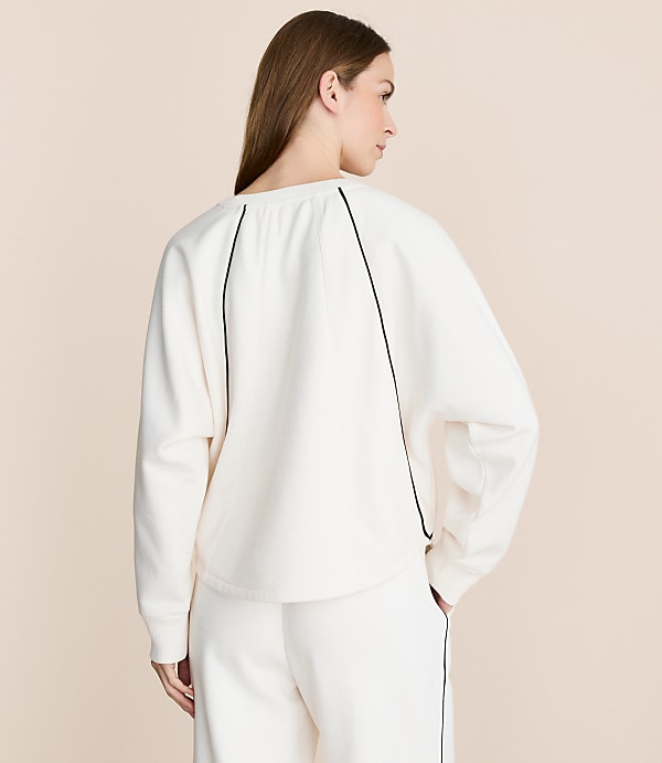 Petite Lou & Grey Piped Elite Fleece Sweatshirt
