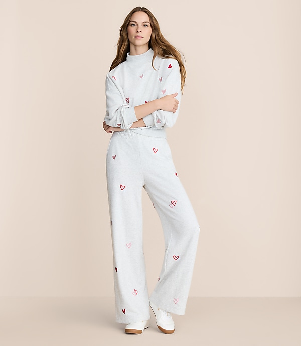 Petite Lou & Grey Heart Cozy Cotton Wide Leg Pants