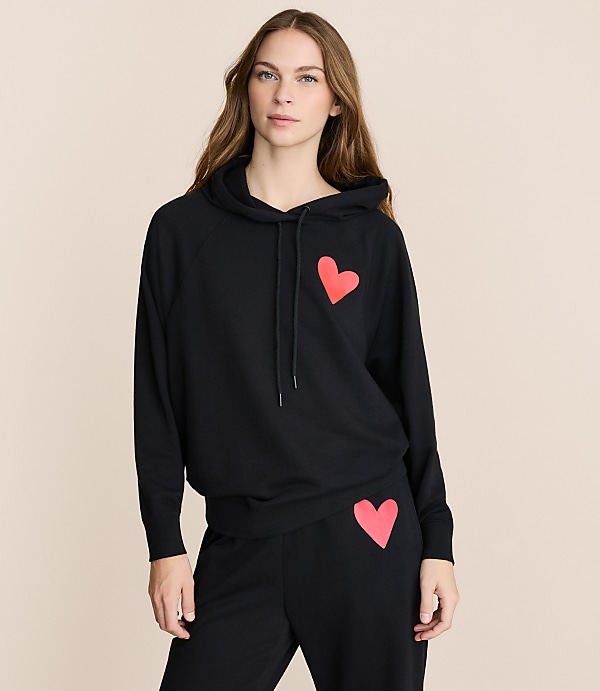 Petite Lou & Grey Heart Cozy Cotton Oversized Hoodie