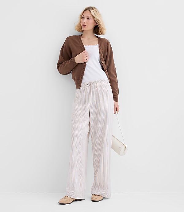 Sawyer Pull On Pants in Striped Twill
