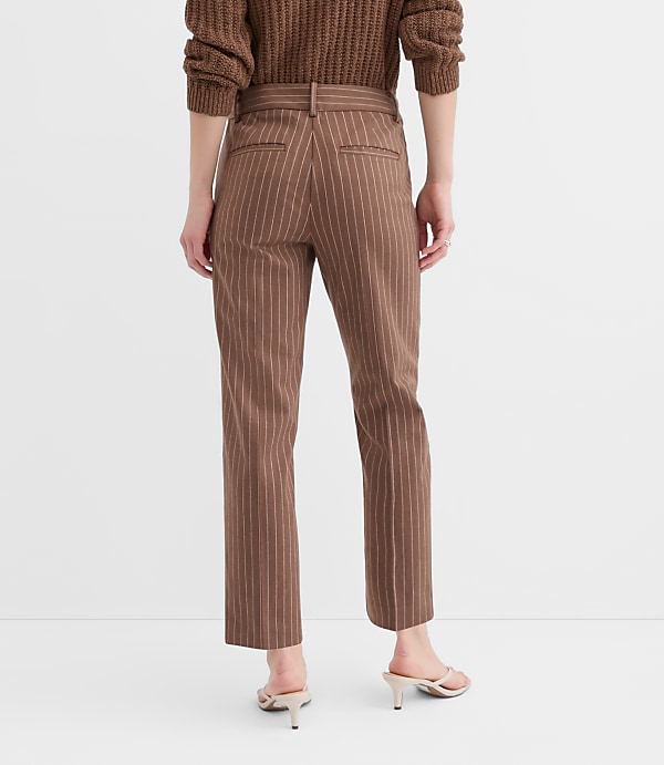 Curvy Riviera Slim Pants in Pinstripe