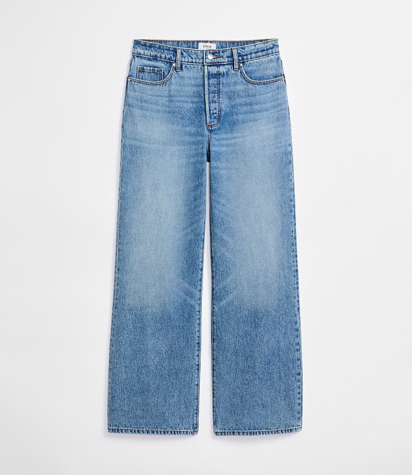 Rivete High Rise Wide Leg Jeans in Light Wash
