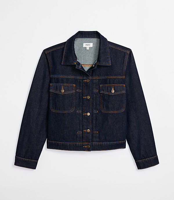 Rivete Denim Trucker Jacket in Nova Wash