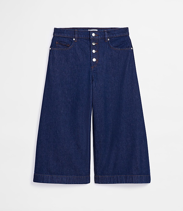 Rivete High Rise Gaucho Jeans in Nova Wash