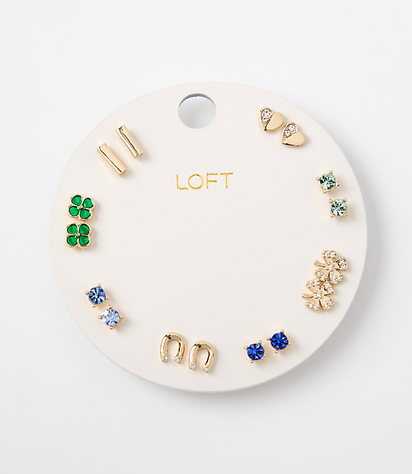 Lucky Clover Stud Earring Set