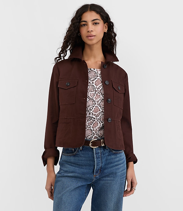 Twill Tailored Utility Jacket