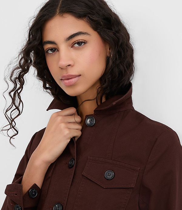 Twill Tailored Utility Jacket