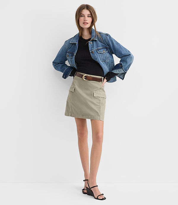 Utility Pocket Mini Skirt