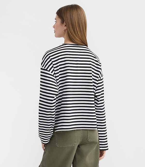 Striped Long Sleeve Modern Tee