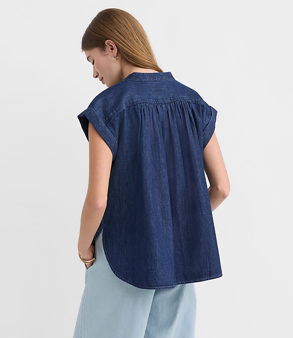 Chambray Everyday Dolman Shirt