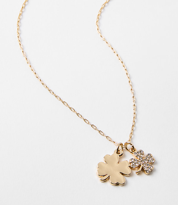 Pave Clover Necklace
