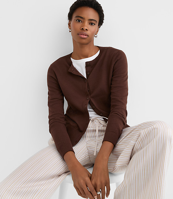 Modern Crew Neck Cardigan