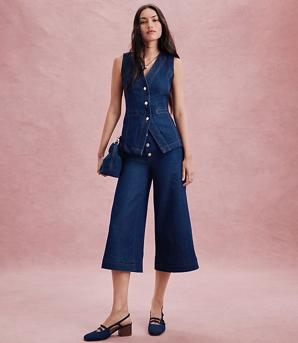 Rivete High Rise Gaucho Jeans in Nova Wash