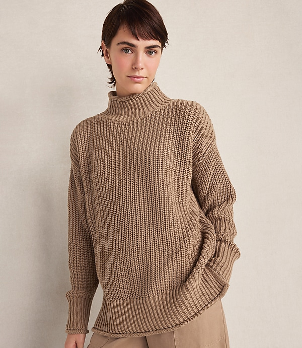 Haven Well Within Organic Cotton Roll Neck Sweater