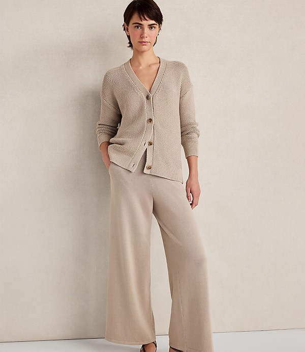 Haven Well Within Organic Cotton Link Stitch Cardigan