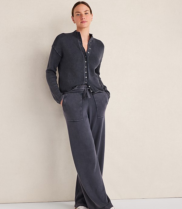 Haven Well Within Organic Cotton Roll Neck Cardigan