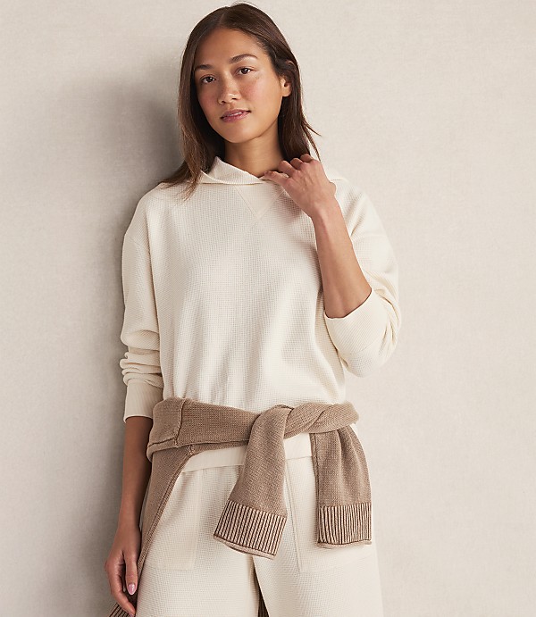 Haven Well Within Organic Cotton Waffle Hoodie
