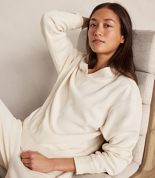 Haven Well Within Organic Cotton Waffle Hoodie