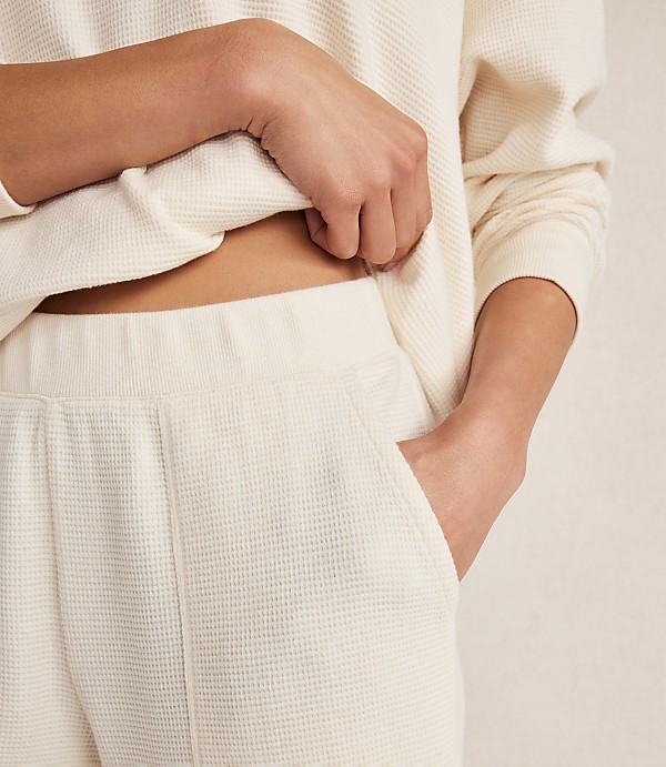 Haven Well Within Organic Cotton Waffle Straight Leg Pants