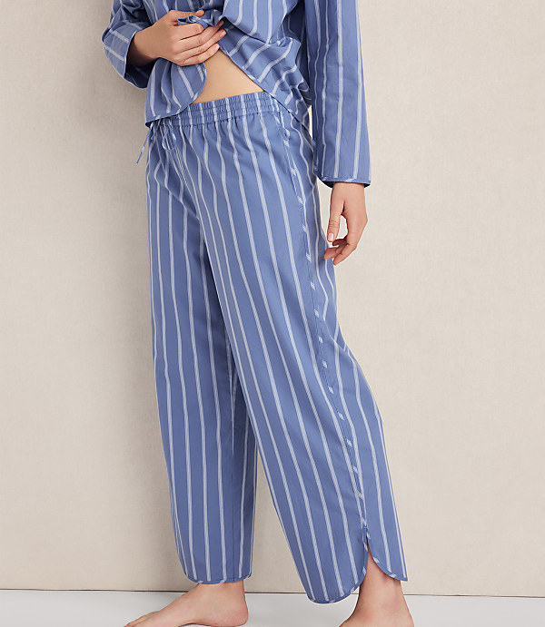 Haven Well Within Organic Cotton Poplin Pinstripe Pajama Pants