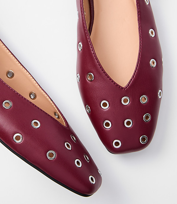 Grommet High Vamp Ballet Flats