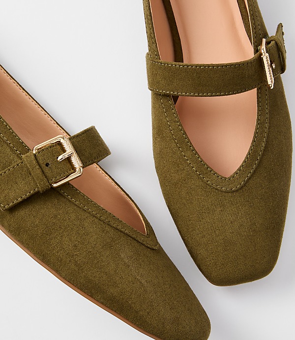 Mary Jane High Vamp Ballet Flats