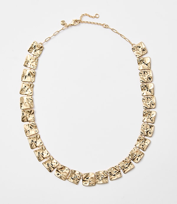 Molded Abstract Statement Necklace