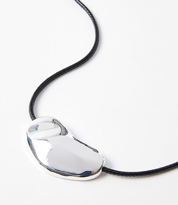 Metal Nugget Pull Tie Necklace