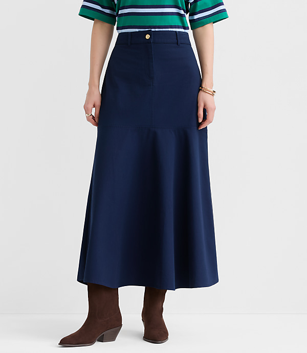 Petite Trumpet Midi Pocket Skirt